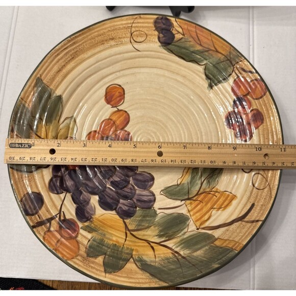 4 Certified International Tuscany Pamela Gladding Dinner Plates 11 1/4" Vintage - Picture 2 of 6